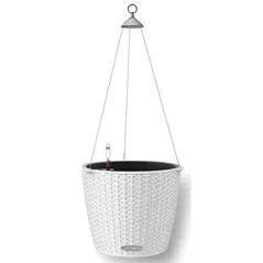 Ghiveci pentru flori Lechuza Nido Cottage 35 All In One White