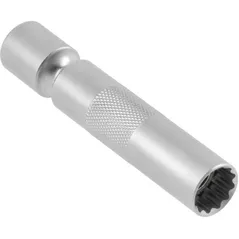 Set de tubulare, bite, duze Hoegert HT1A778 Головка свечная 14мм 12гран 3/8", с шарниром 92мм