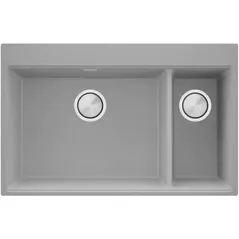 Мойка кухонная Primagran Oslo 80 Duo Top Grey + accesorii 530x780 MOVKS