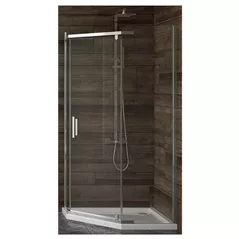 Cabină de duș New Trendy Komfort Pentagonal 100x80x195 Hinged K-0809