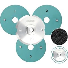 Disc de șlefuire Bihui DPPM4 cu suport magnetic, 100mm M14