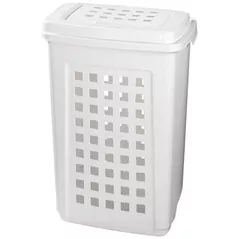 Coș pentru rufe Bisk 76902 Cos pentru rufe, 60 litri, alb