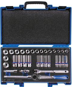 Set de unelte de mână King Tony 3533MRV набор 3/8" торцевых головок, 6 гран., принадлежностей, 33 пр.