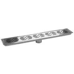 Trap de duș MPN 49254 Rigola dus 700mm 90°, H55-115mm, grila spot inox, Rubano