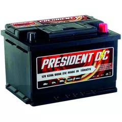 Автомобильный аккумулятор President 62 AH L2B 610A (240x175x175)