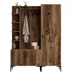 Mobilă pentru antreu Trendy Viyana DA, Nuc, 150x200x35cm (GTR001363)