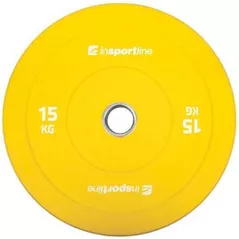 Гантель inSPORTline SL-00014311 Disc d=50mm Bumper Plate Go 15kg 31397