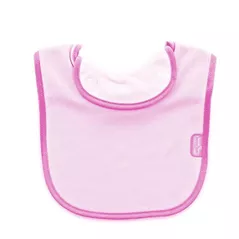 Bavețică BabyJem 214 Baveta captusita din bumbac Roz
