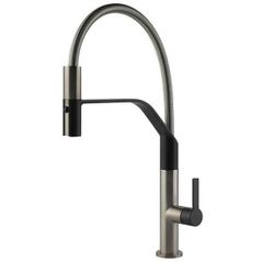 Смеситель кухонный Gessi 60005-599 Mesh Finox Brushed Nickel / Matte Black