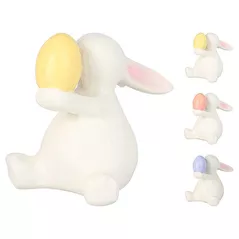 Декор H&S 54813 Фигурка Кролик с яйцом 10x10см