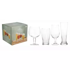Посуда для напитков Excellent Houseware 38736 Set pocale pentru bere 4buc, Beer Collection