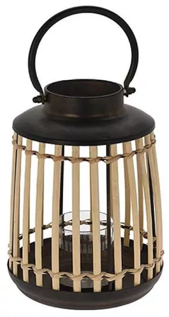 Декоративное освещение Promstore 44736 Felinar din bambus 24x18cm