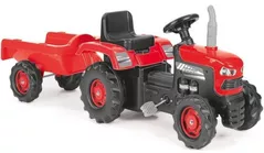 Vehicul pentru copii Dolu 8153 Tractor cu pedale cu remorca