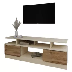Comodă TV Smartex (16540) Т9 180cm TV Ivory+Stejar Inchis