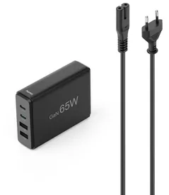Зарядное устройство сетевое Hama 201979 4-Port USB Charging GaN 2xUSB-C 2xUSB-A PD 65W