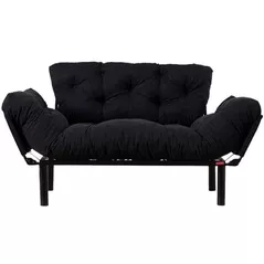 Canapea Trendy Nitta Negru, 70x85x155cm
