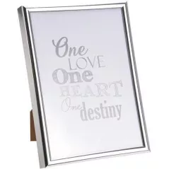 Фото-рамка Promstore 26381 Фоторамка пластиковая 13x18cm, серебряная