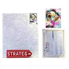 Tablou pe numere Strateg 57269 Acuarela aurie 40x50cm