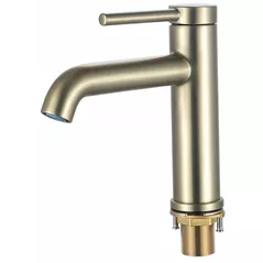 Смеситель для умывальника Gappo G1006-3 Satin Gold