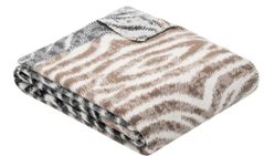 Textile de casă Ibena 2331/830 Jacquard Decke Tansania Grey/beige