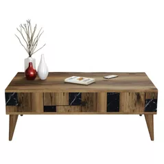 Măsuţă cafea Trendy Madrid, Negru 105x37x60cm