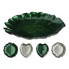 Тарелка Excellent Houseware 17113 Platou de servire 18cm/21cm, Frunza tropicala (în asort.)