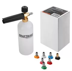 Accesoriu  mașini de curățat de mare presiune Kraft&Dele KD1270 пеногенератор + 7 насадок, 1 л