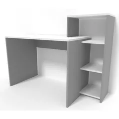 Masă de birou Smartex M2 130cm Alb/Grafit