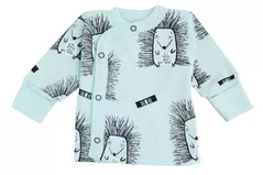 Детская одежда Minikin 242200356 Hedgehog Распашонка голубой с рисунком 0-1мес (56см)