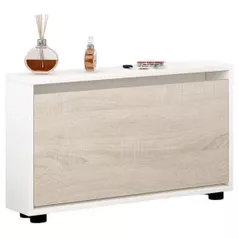 Raft pentru încălțăminte Mobildor-Lux Leo Slim 60x16x47H cm White/Sonoma