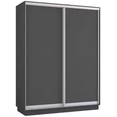 Dulap Mobildor-Lux Fox uși glisante din PAL (160x60x220H cm) Anthracite