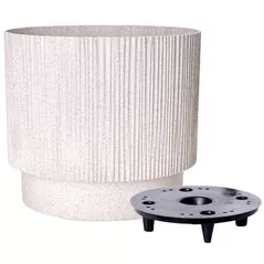 Ghiveci pentru flori Aleana 128027 Oslo cu insertie d12cm, white rose