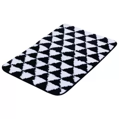 Covoraș de baie Bisk 07925, alb/negru, 45x70