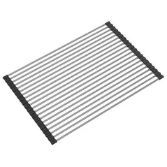 Uscator pentru vase Helika-AquaSanita RM-3549 Stainless Steel + Silicone (Roll-Up Dish Drying Rack)
