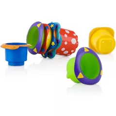 Jucărie de baie Nuby ID6152 Игрушка д/ванной Ведерки 5шт 9+