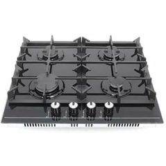 Plită încorporabilă pe gaz Wolser WL-64G Black Glass ECO