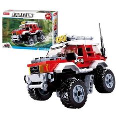 Set de construcție Sluban B0663B Set de construcție SUV roșu, 145elem.