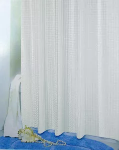 Занавеска для ванной Bisk 05845 EVA 3 D GLASS transparent 180x200