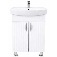 Шкаф под умывальник Mashtab S12567 Aqua (CL) cu 2 uși 600x370x850 Alb mat