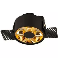 Освещение для помещений LED Market Recessed Downlight Wheel 7W, 4000K, LM-XT006, Ø138*78mm*h50mm, Black+Gold