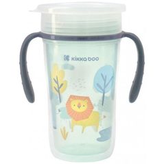 Cană cu pai Kikka Boo 31302030051 Cana cu manere 360 Sippy Cup Lion
