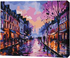 Tablou pe numere BrushMe MG0002FC 40х50cm (fără cutie) Luminile Parisului de seară