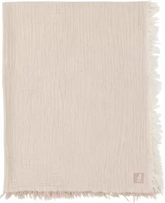 Детское постельное белье Jollein 516-511-68090 Paturica din muselina Fringe Stripe Biscuit GOTS, 75x100cm