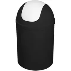 Урна для мусора Bisk 07545 5L, negru, capac alb, PP