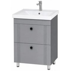 Шкаф под умывальник Mashtab 12185 Palma (Sava) cu 2 sertare 650x470x850 Gri mat