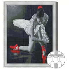 Картина по номерам Art Gallery QB205847 Mozaic cu diamante patrate 40x50cm Pointe-uri aprinsi