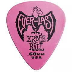 Accesoriu p/u instrumente muzicale Ernie Ball Everlast Pick Pink 0.60 mm 12 Pack - Pene pentru Chitară