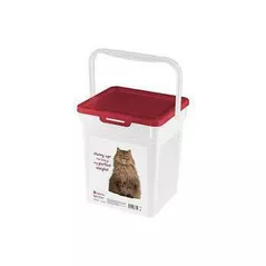 Товар для животных Promstore 45485 Контейнер для корма Lucky Pet 8l, 24X21X25cm, кошки