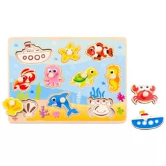Puzzle Tooky Toy 43178 puzzle din lemn TY856
