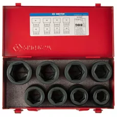 Набор головок, бит, насадок King Tony 8410MP набор 1" ударных головок, глубоких 24-41мм, 8 пр.